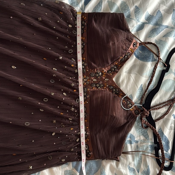 Rue de la Paix formal sequined dress in Brown - Picture 7 of 9